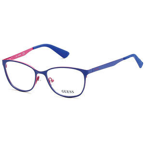 NWT GUESS 2564 51091 Blue/Pink Eyeglasses